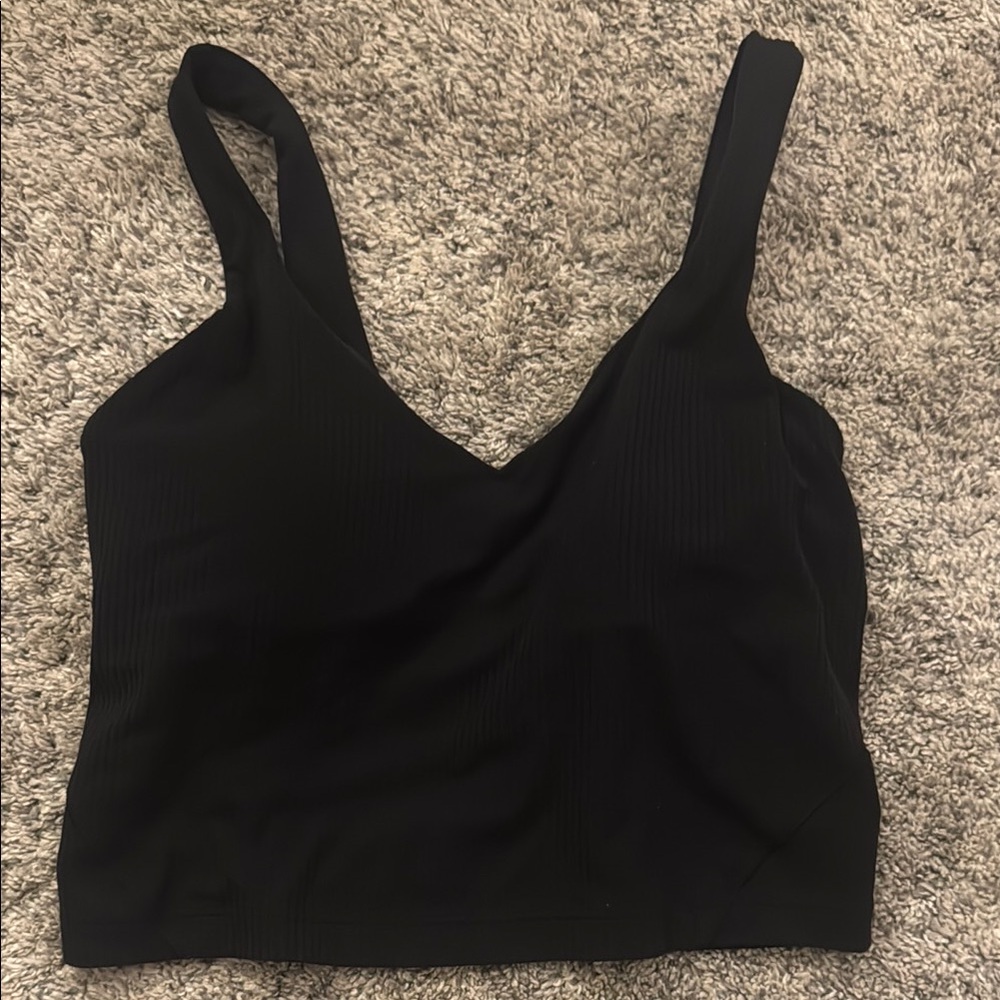 Lululemon Black Ribbed Tank